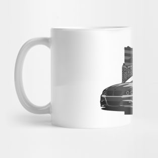 Black E90 Sedan City Skyline Mug